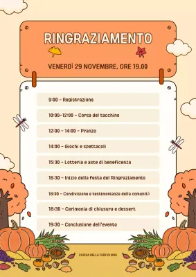 arancione tradizionale del Ringraziamento