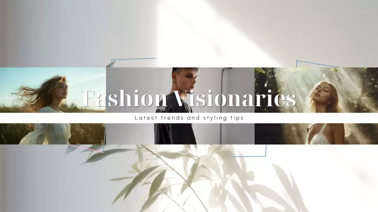 White Modern Fashion Promotion YouTube Thumbnail