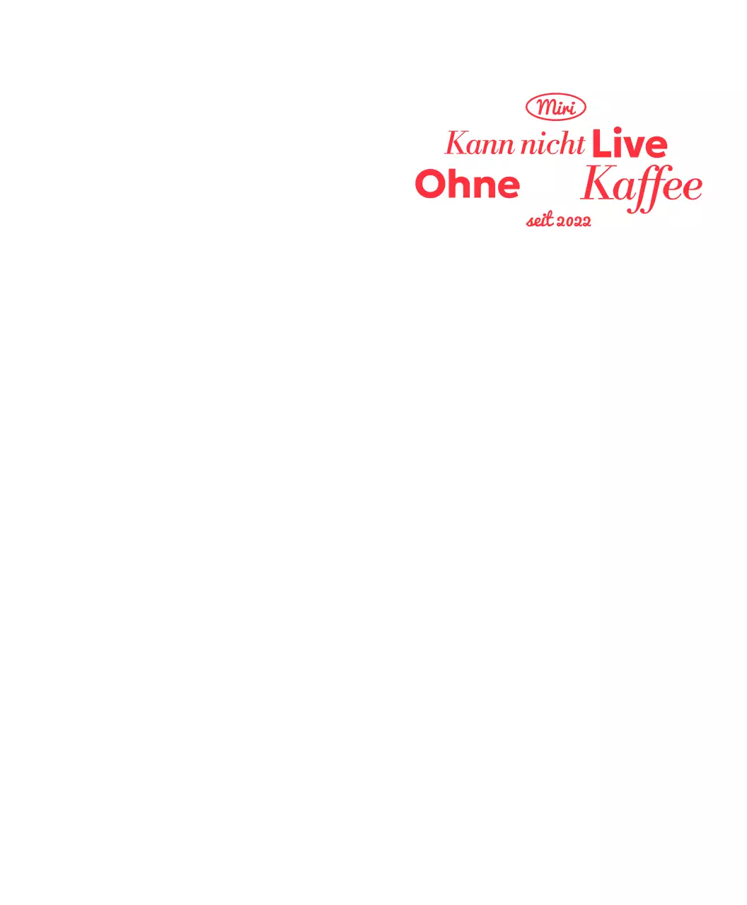 Förderung weißer moderner Kaffee