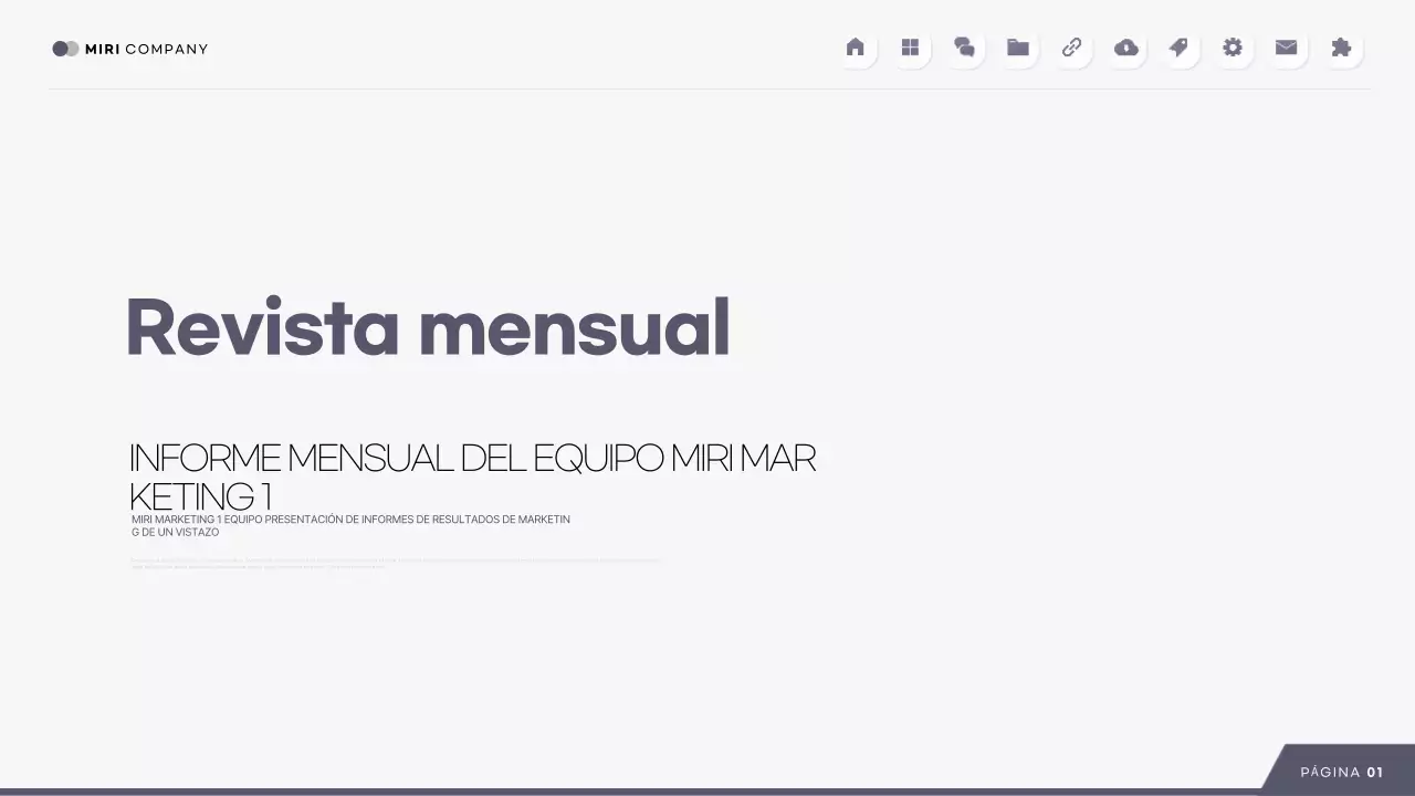 Análisis de informes modernos grises