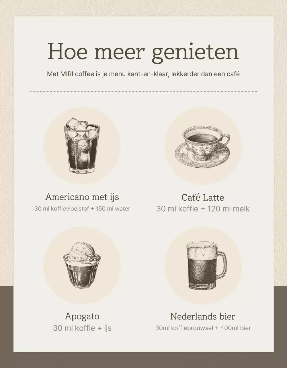 Beige en bruine vintage koffiebonen detailpagina