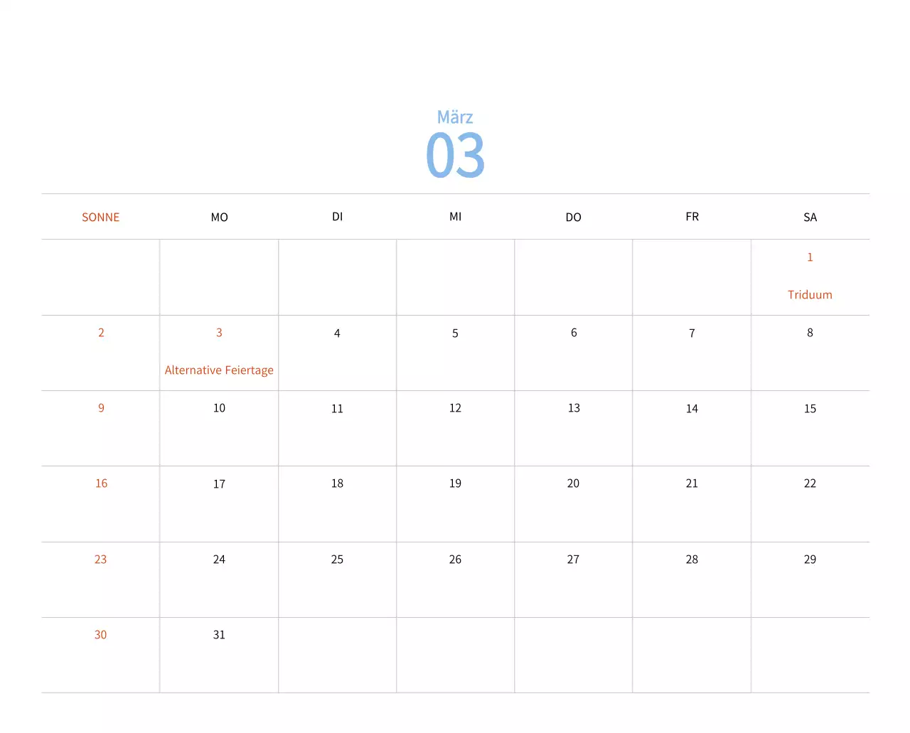 Neujahrskalender mit warmen Illustrationen