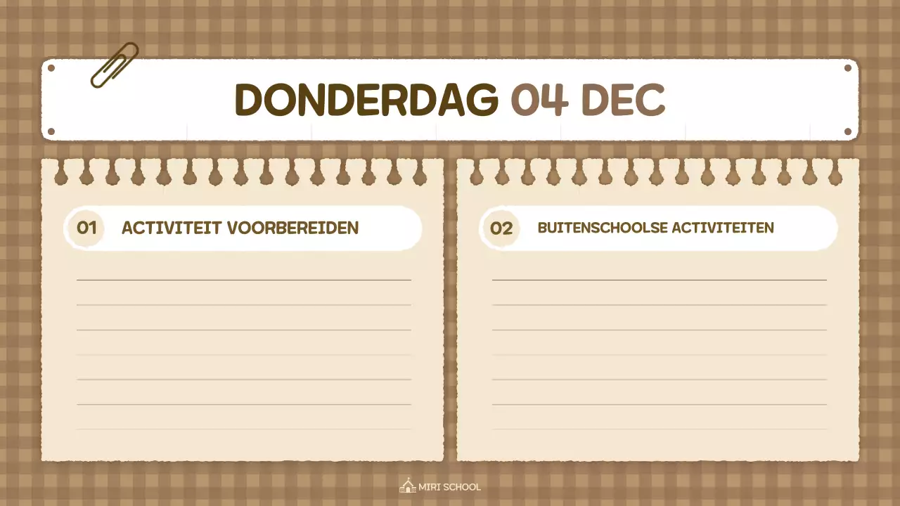 beige vintage klasse agenda