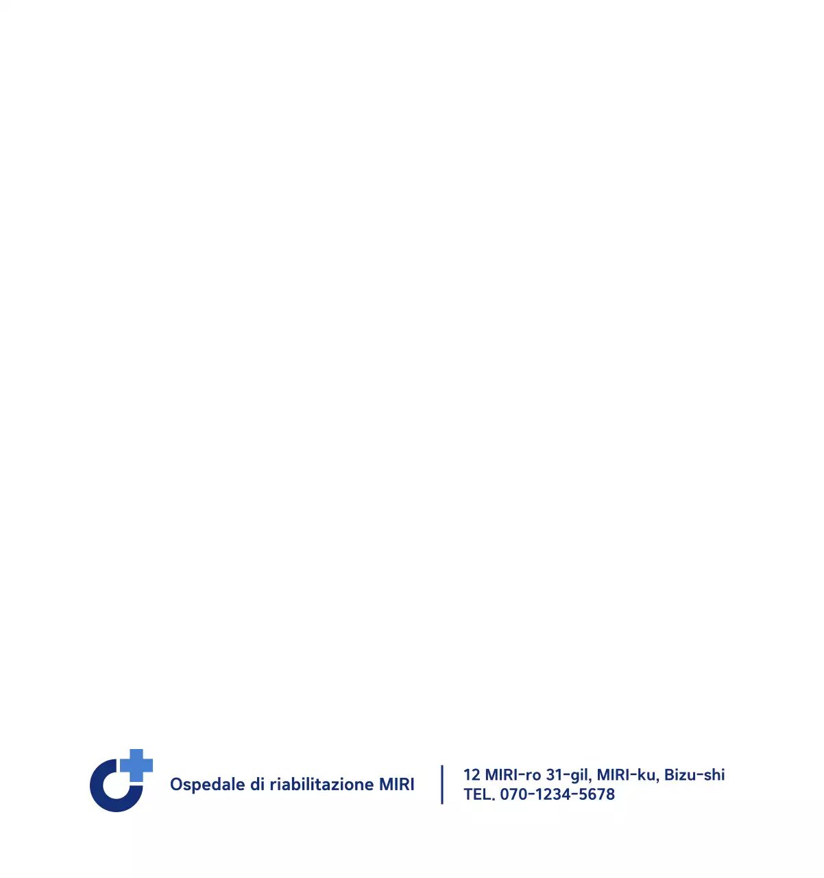 Calendario semplice con illustrazioni blu e pulite