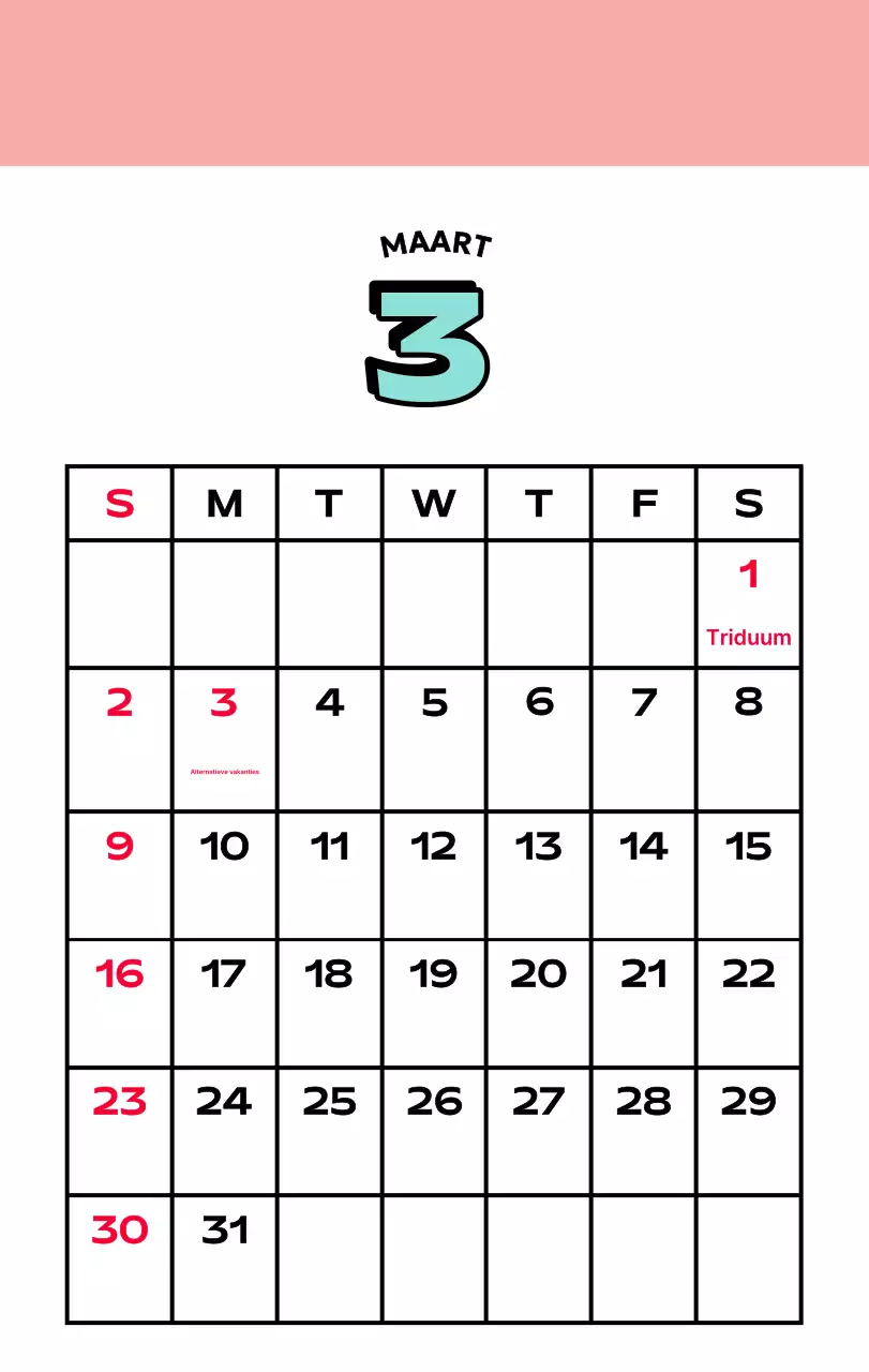 Kleurrijke kalenders met verschillende retro-illustraties