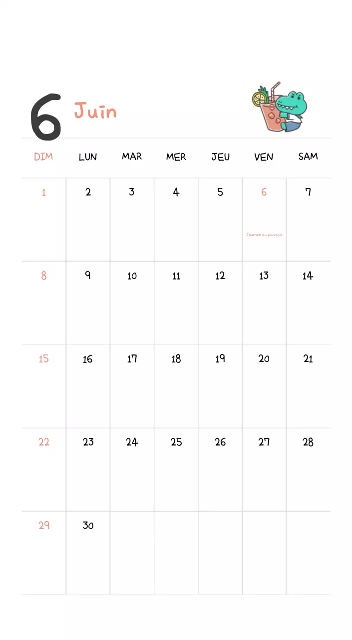 Un calendrier avec un concept d'illustration Ago mignon