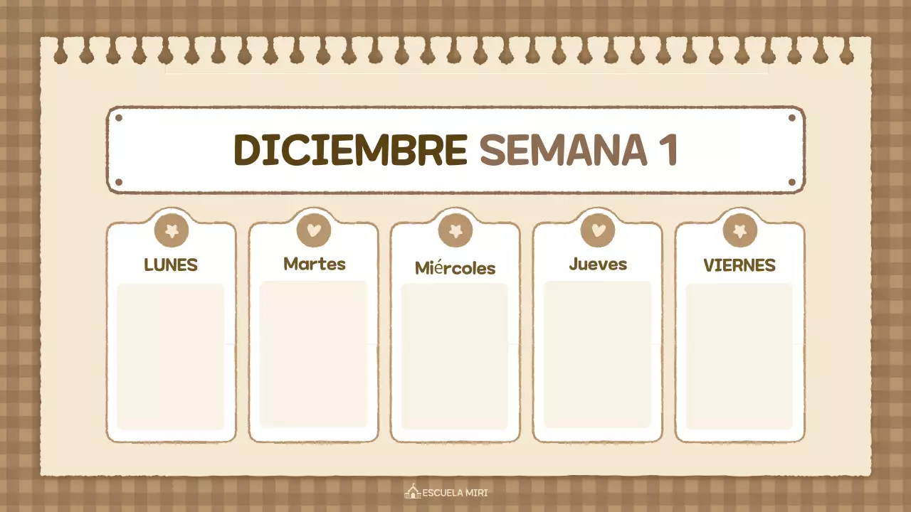 agenda de clase vintage beige