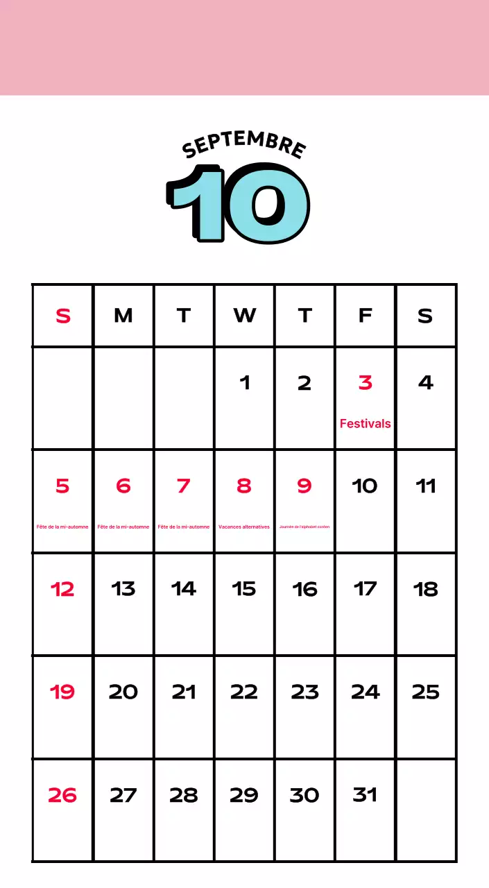 Calendriers colorés avec une variété d'illustrations rétro