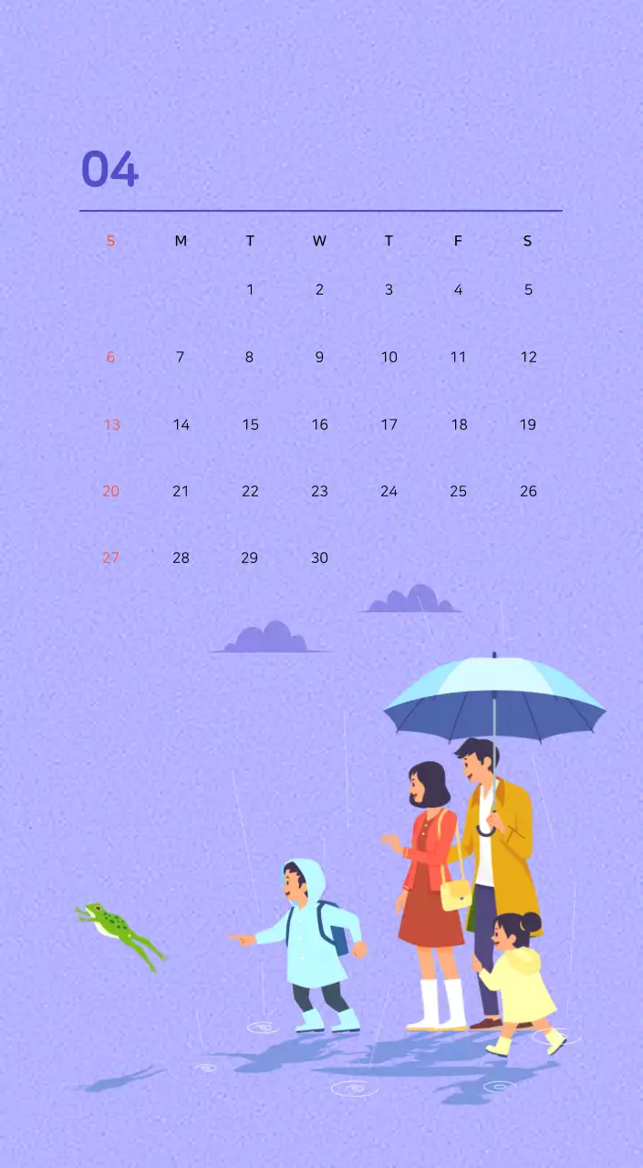 Multicolored family illustration concept