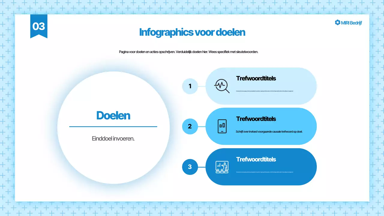 Blauwe moderne presentatie-advertenties