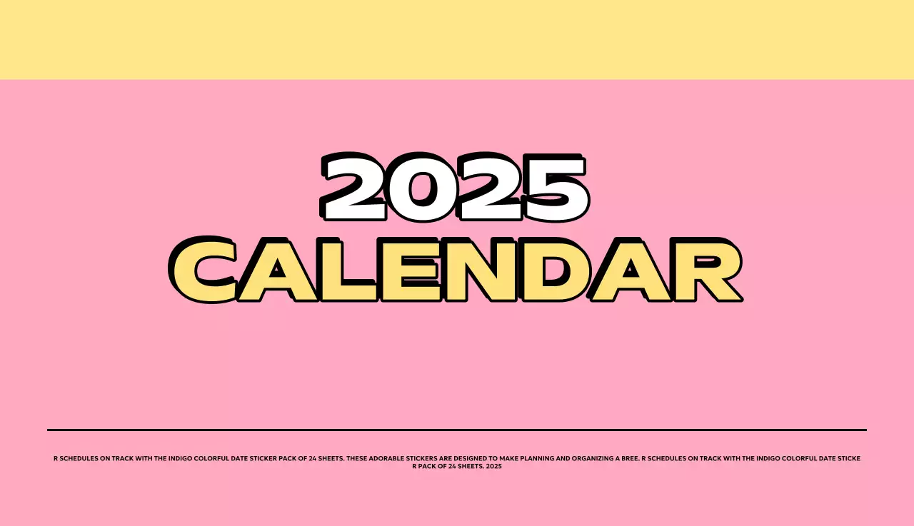 Colorful calendars with a variety of retro illustrations