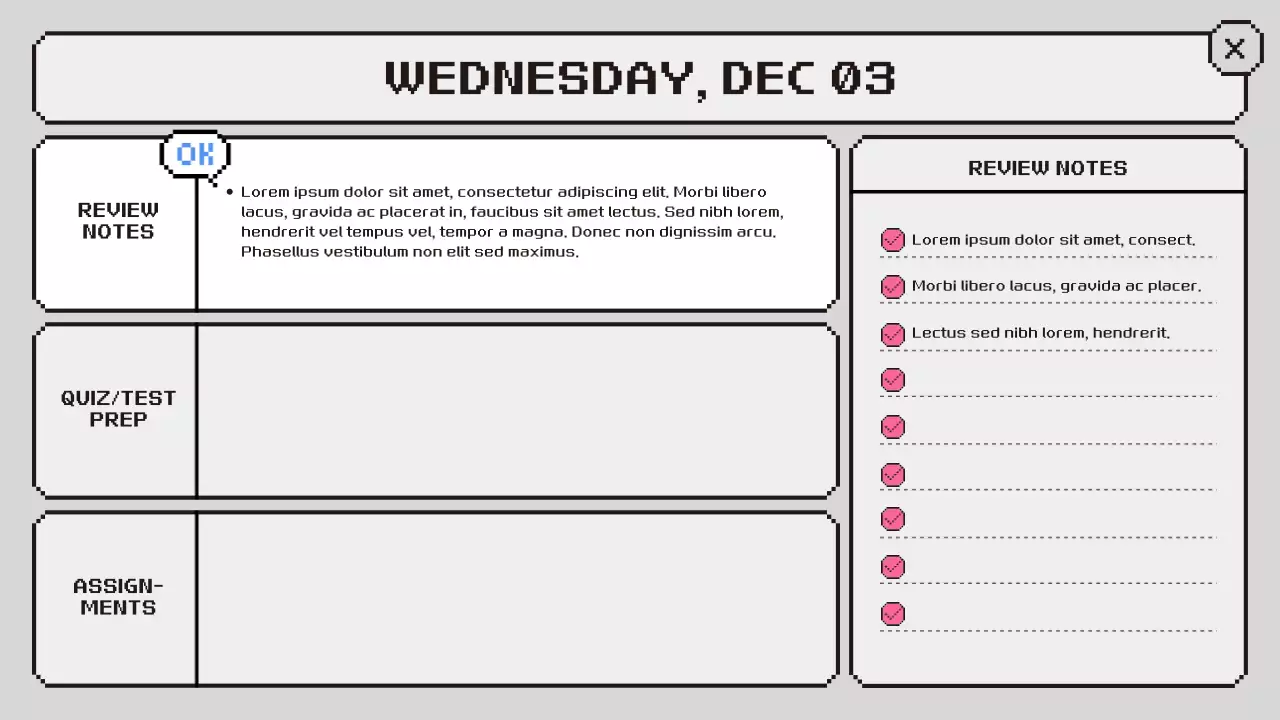 Apresentação do Planejador de Aulas Retro Rosa