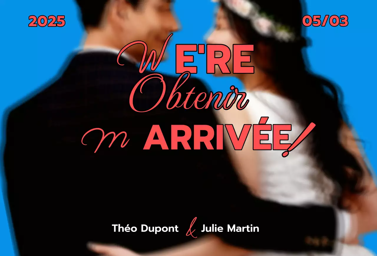 Invitation de mariage vintage américain bleu