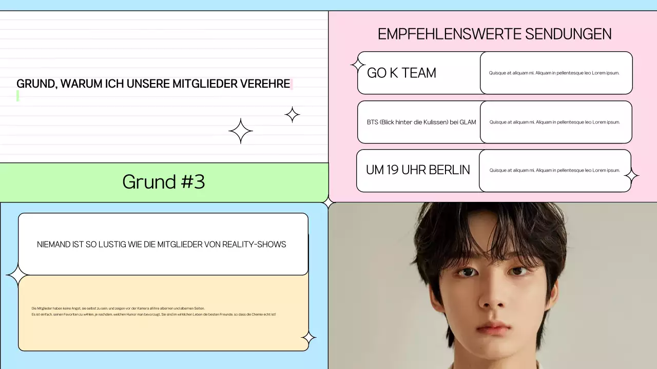 Bunte, trendige Mitgliederwerbung
