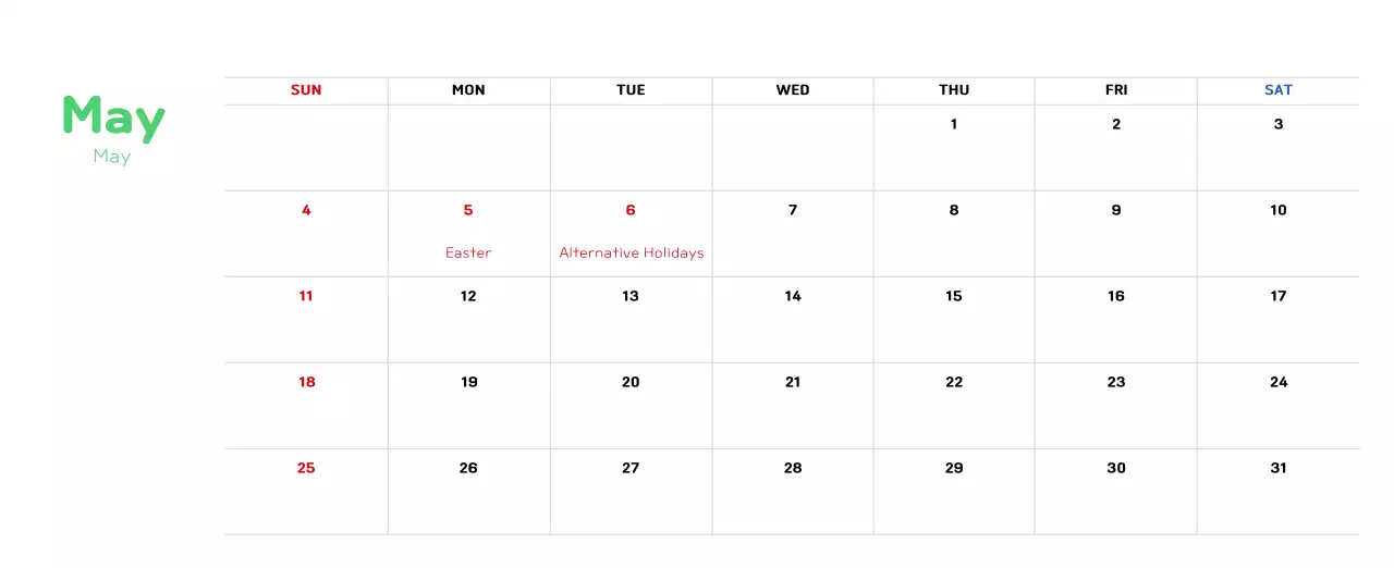 New Year's calendar with a warm, illustrated feel