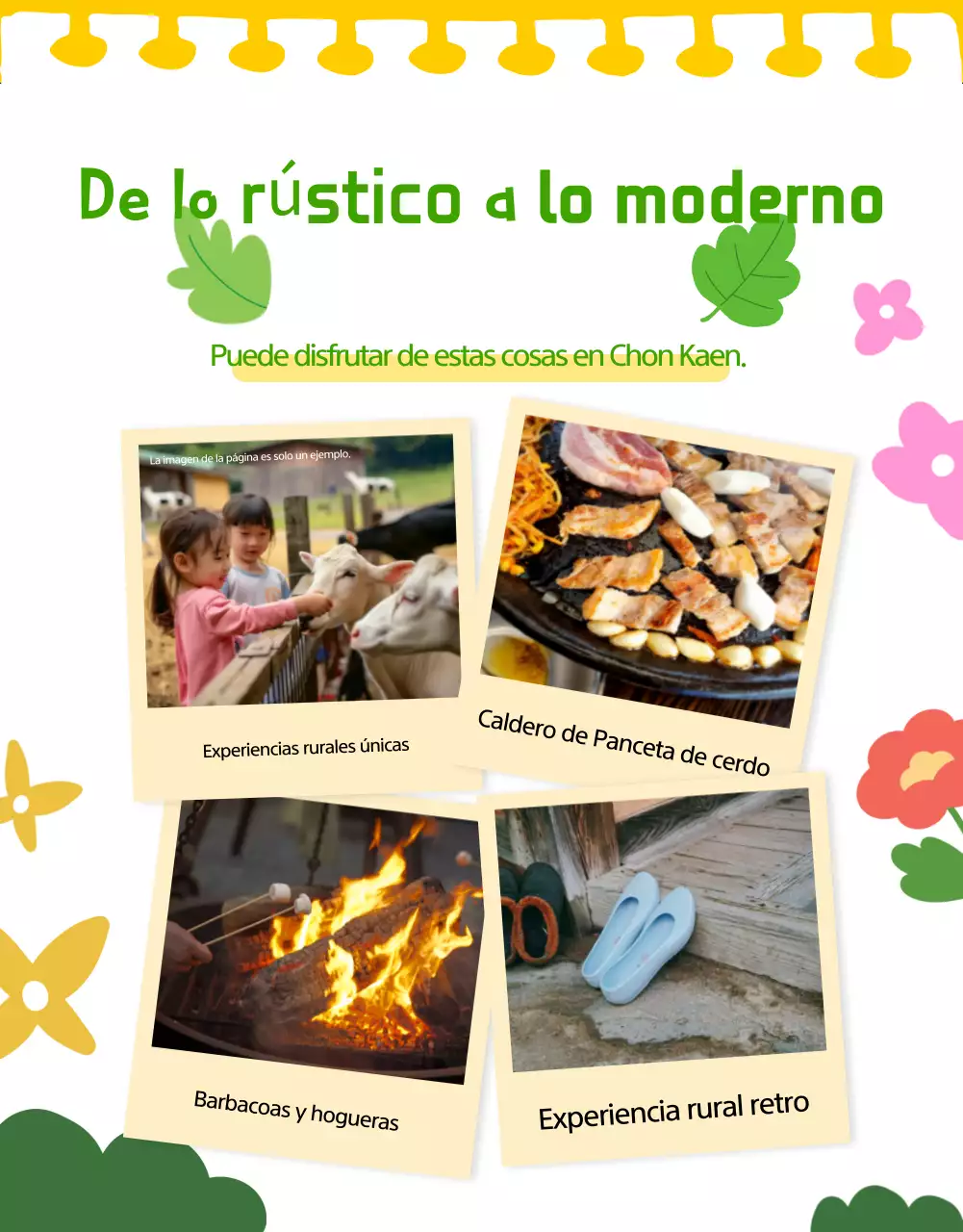 Promover experiencias rurales en azul claro