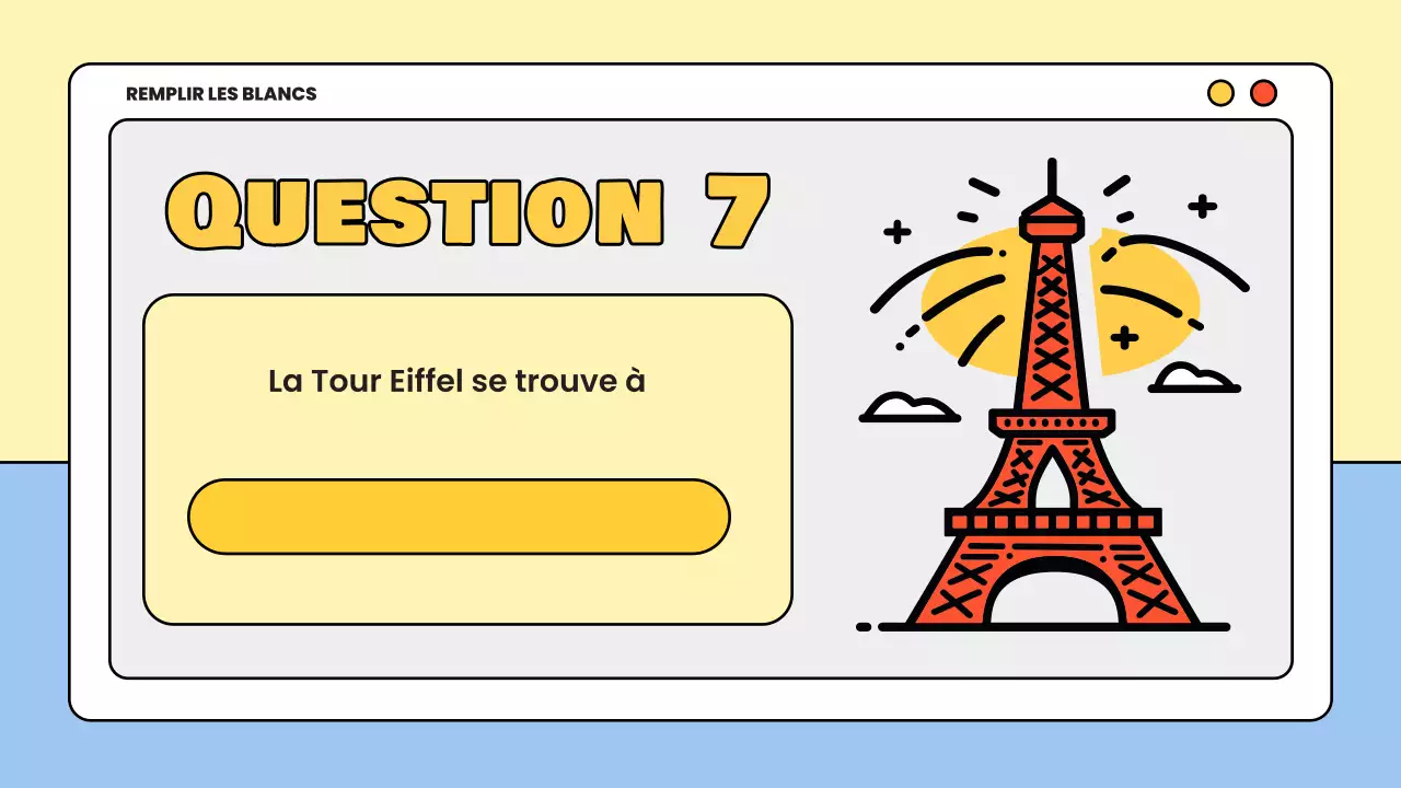 matériel d'étude pour le quiz minimal jaune