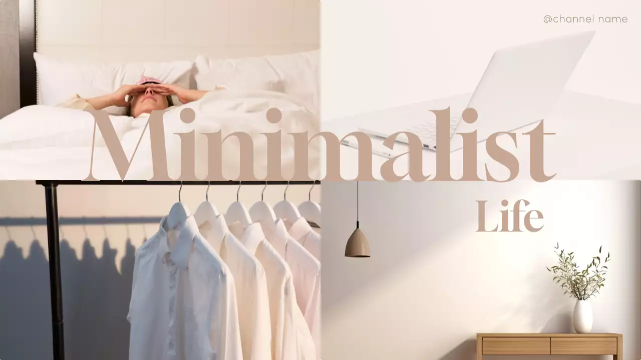Beige Minimalist Lifestyle Guide YouTube Thumbnail