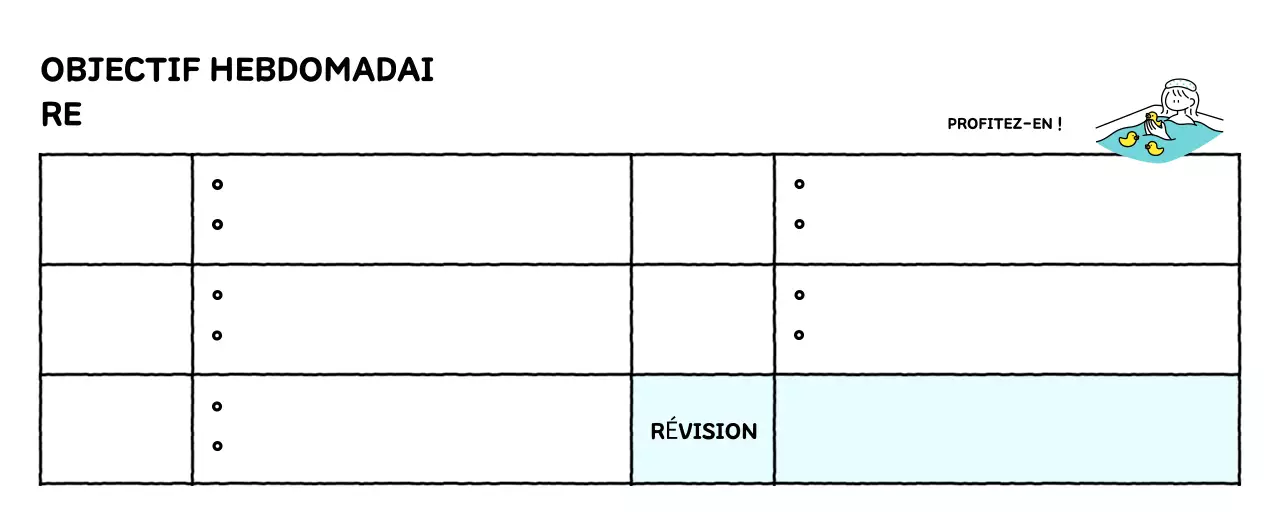 Calendrier illustré avec un joli style de lignes