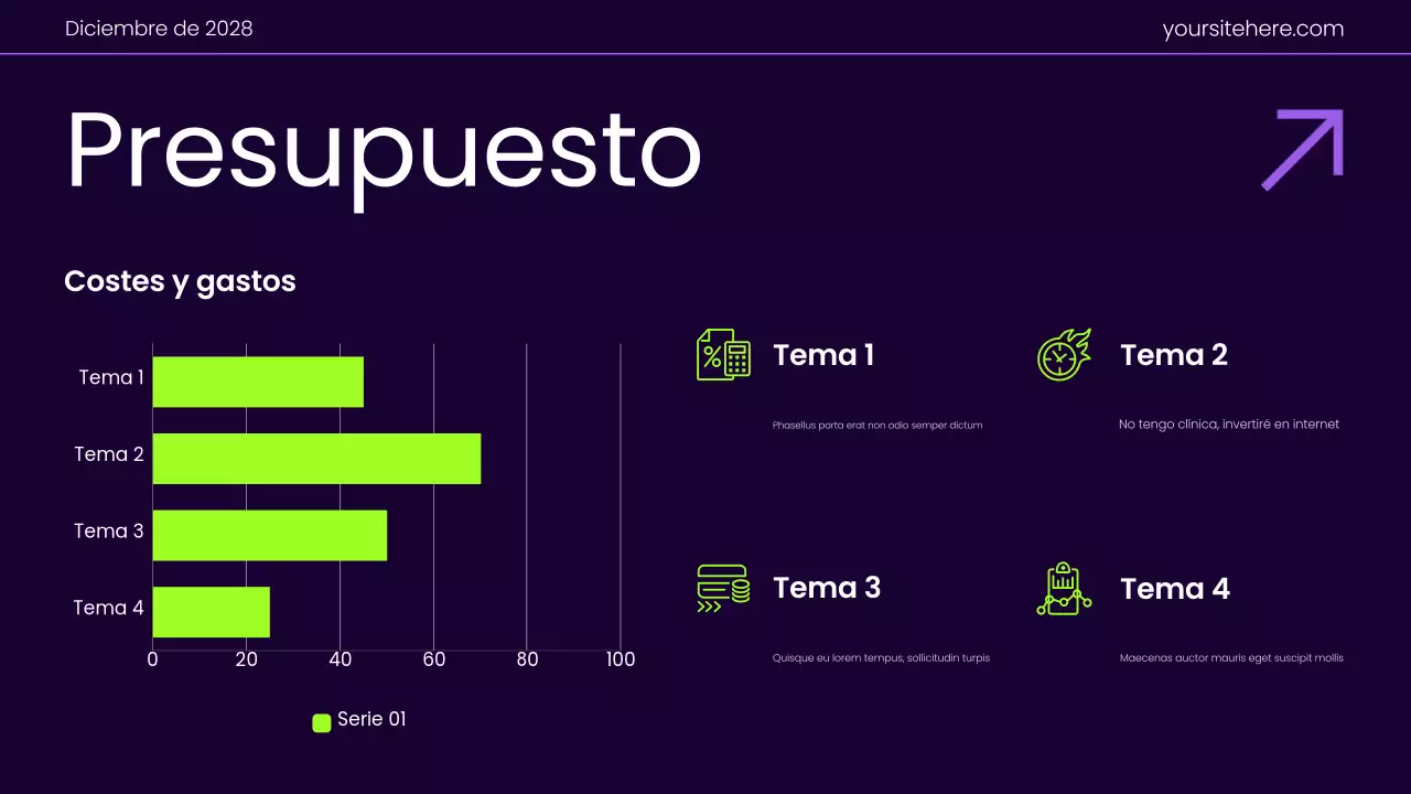 Púrpura Gradiente Moderno Presentación del Plan de Marketing