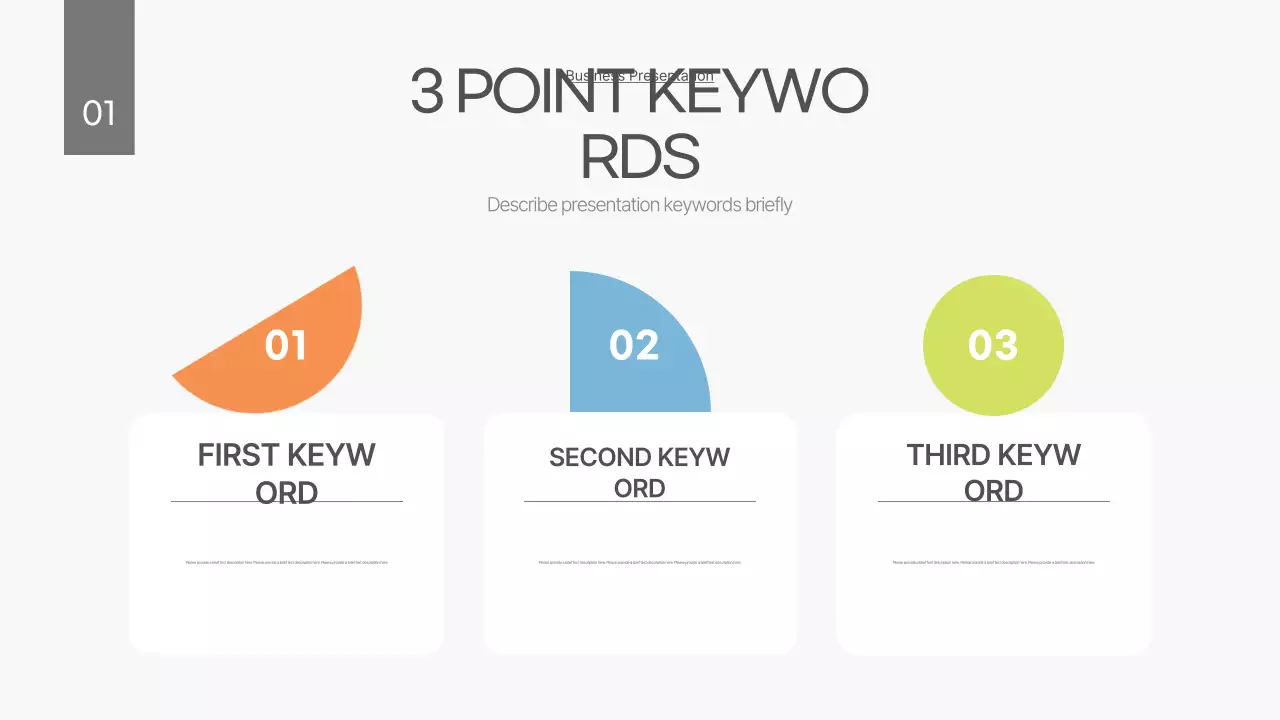 Um plano de negócios branco e limpo