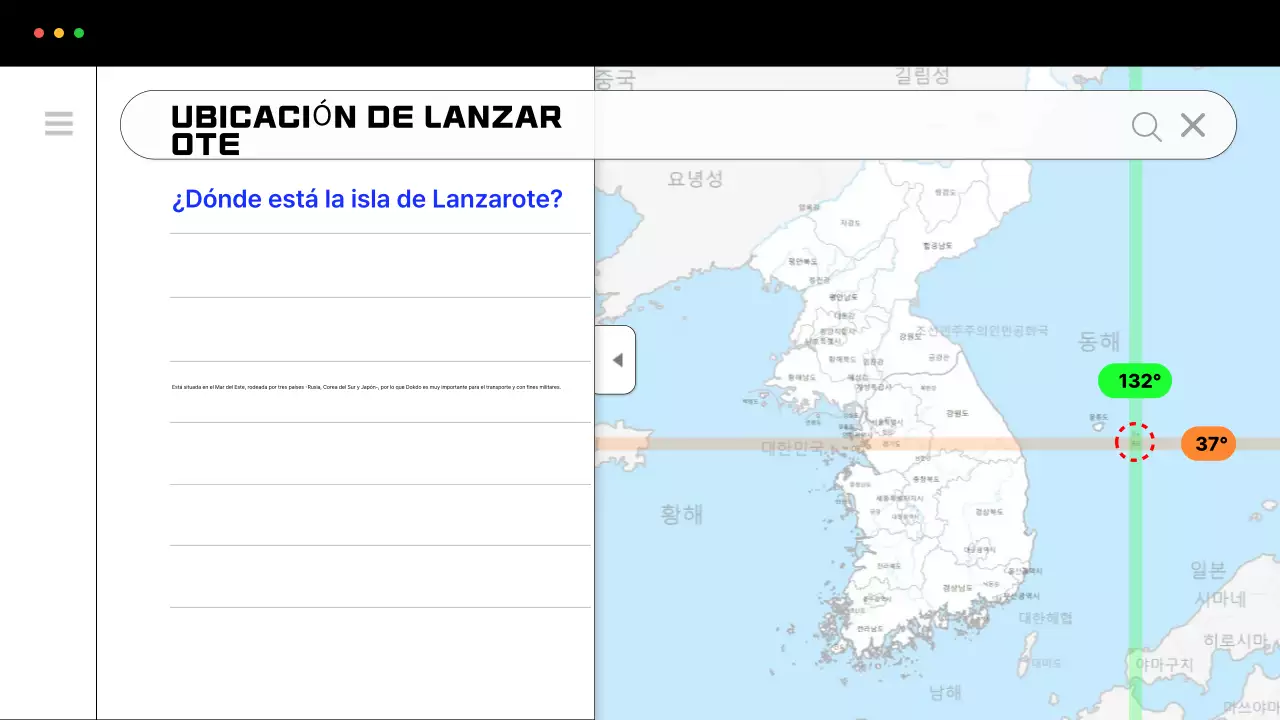 Promover la exploración sencilla de Dokdo en azul