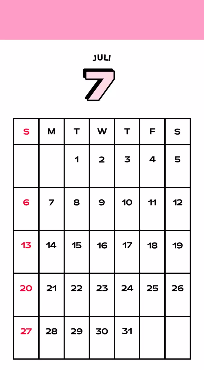 Bunte Kalender mit einer Vielzahl von Retro-Illustrationen