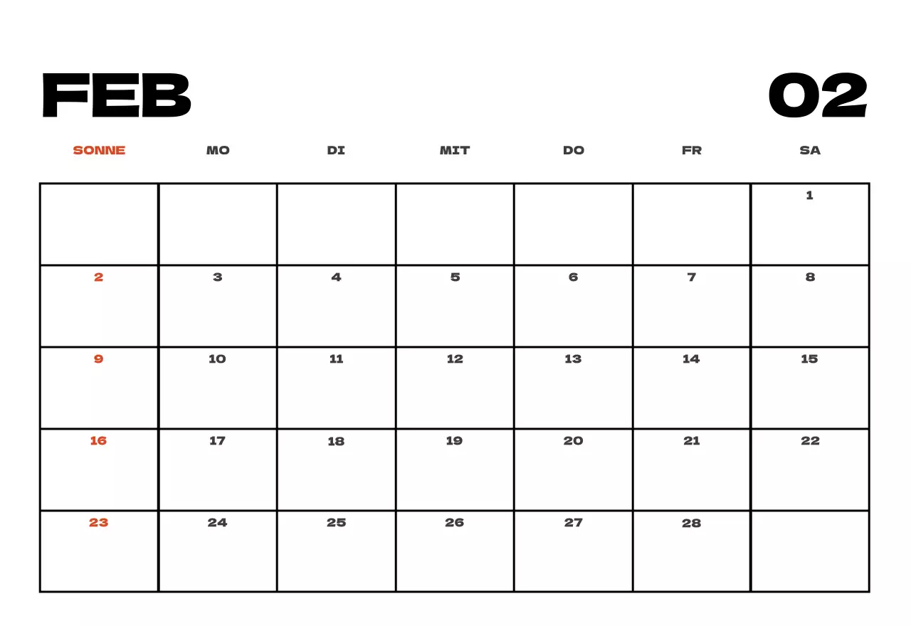 Himmel Foto sauber Kalender