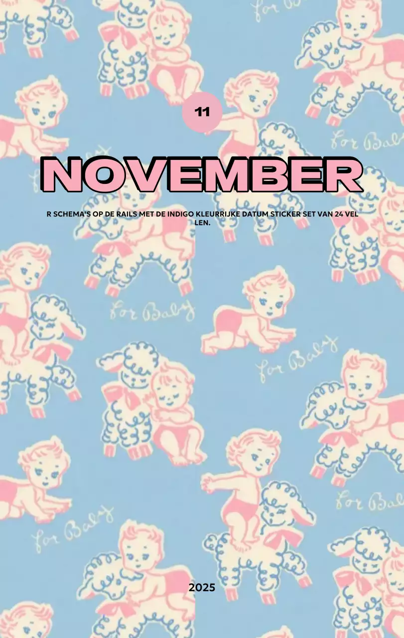 Kleurrijke kalenders met verschillende retro-illustraties