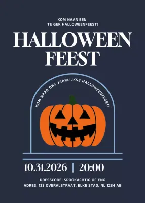 Marine Retro Halloween Uitnodiging