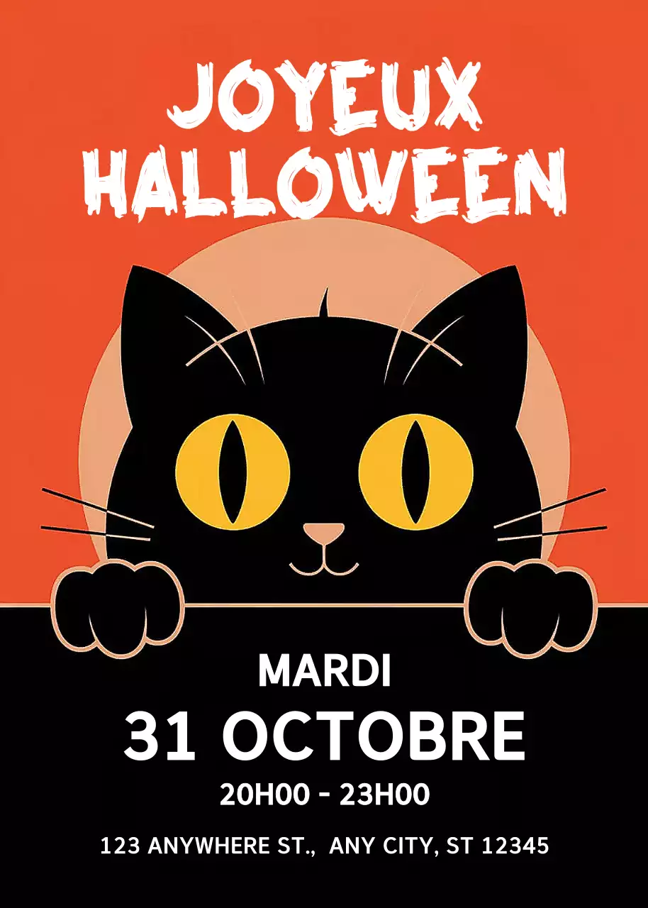 Orange Retro Halloween Event