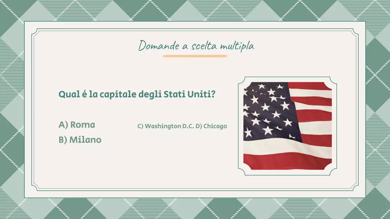 Presentazione del quiz scolastico Preppy Cute Green