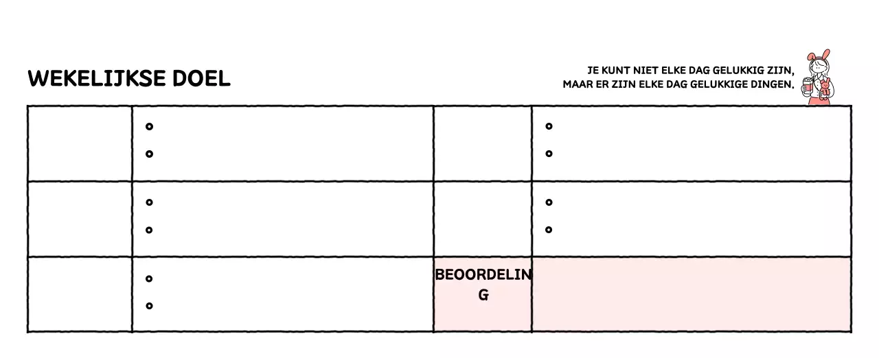 Geïllustreerde kalender met een mooie lijnstijl