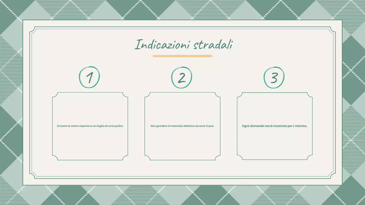 Presentazione del quiz scolastico Preppy Cute Green