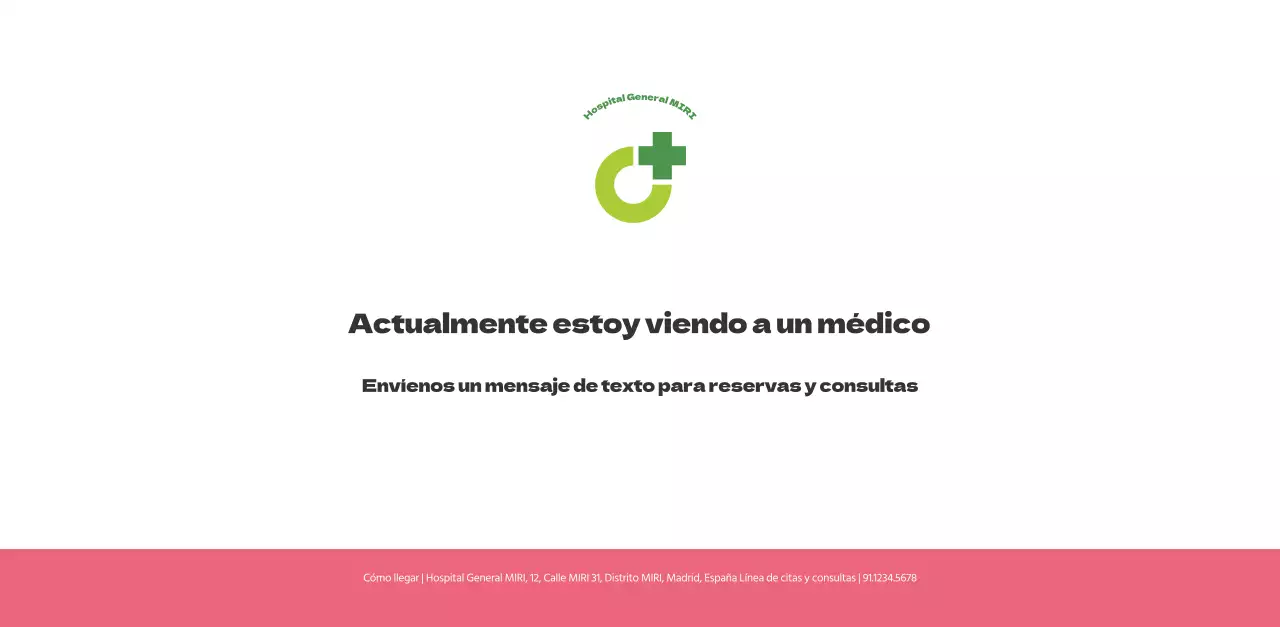 Un hospital festivo con ilustraciones de temática sanitaria y familiar y acentos de color