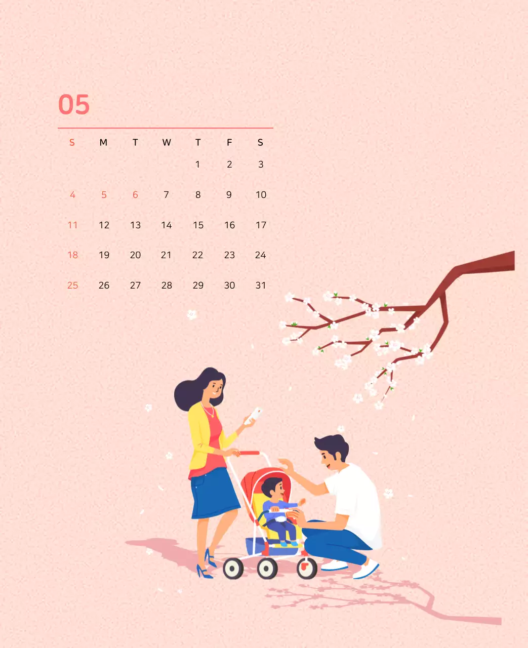 Illustration d'une famille multicolore