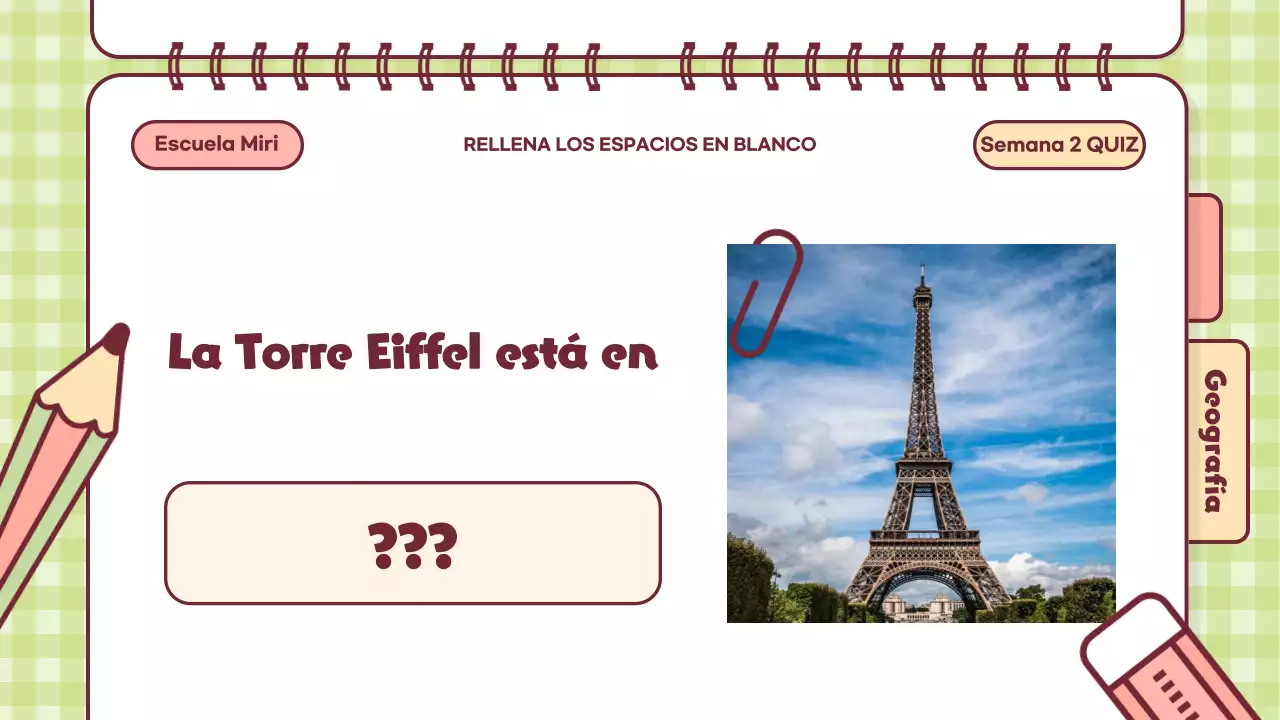 Pink Playful Quiz Time Presentación en clase