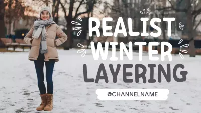 Beige Simple Winter Guide YouTube Thumbnail