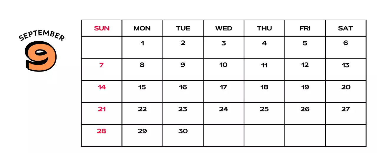 Colorful calendars with a variety of retro illustrations