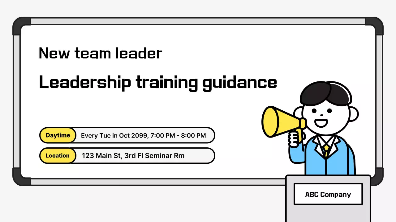 Presentasi Panduan Kepemimpinan Modern Biru