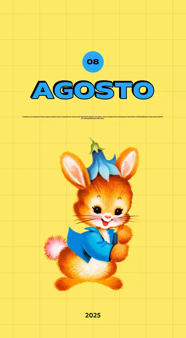 Coloridos calendarios con diversas ilustraciones retro