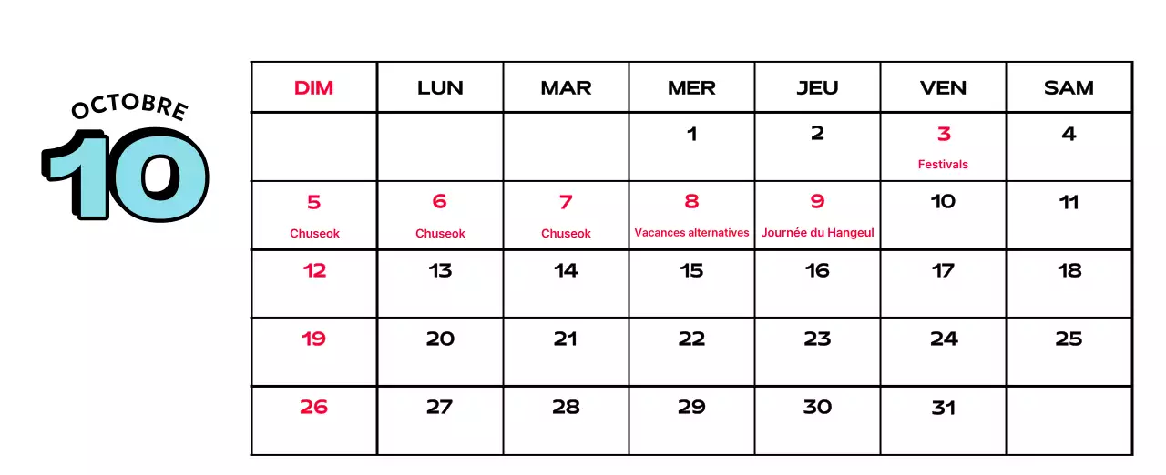Calendriers colorés avec une variété d'illustrations rétro
