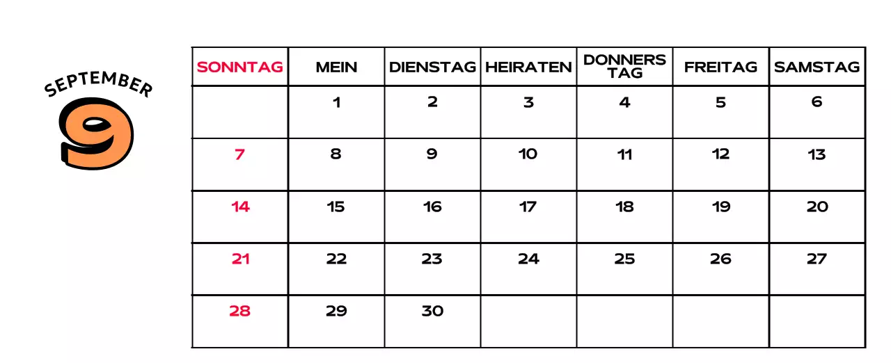 Bunte Kalender mit einer Vielzahl von Retro-Illustrationen