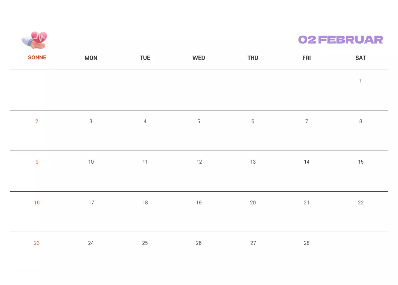 Ein festliches Krankenhaus mit Illustrationen zum Thema Gesundheit und Familie und farbenfrohen Akzenten