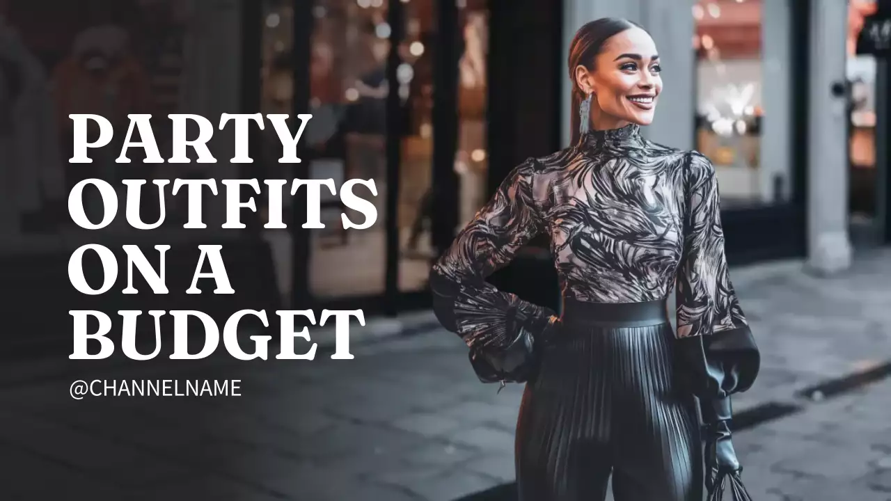 Black Trendy Fashion Promotion YouTube Thumbnail