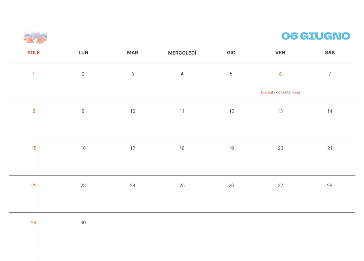 Un ospedale festivo con illustrazioni a tema salute e famiglia e accenti colorati