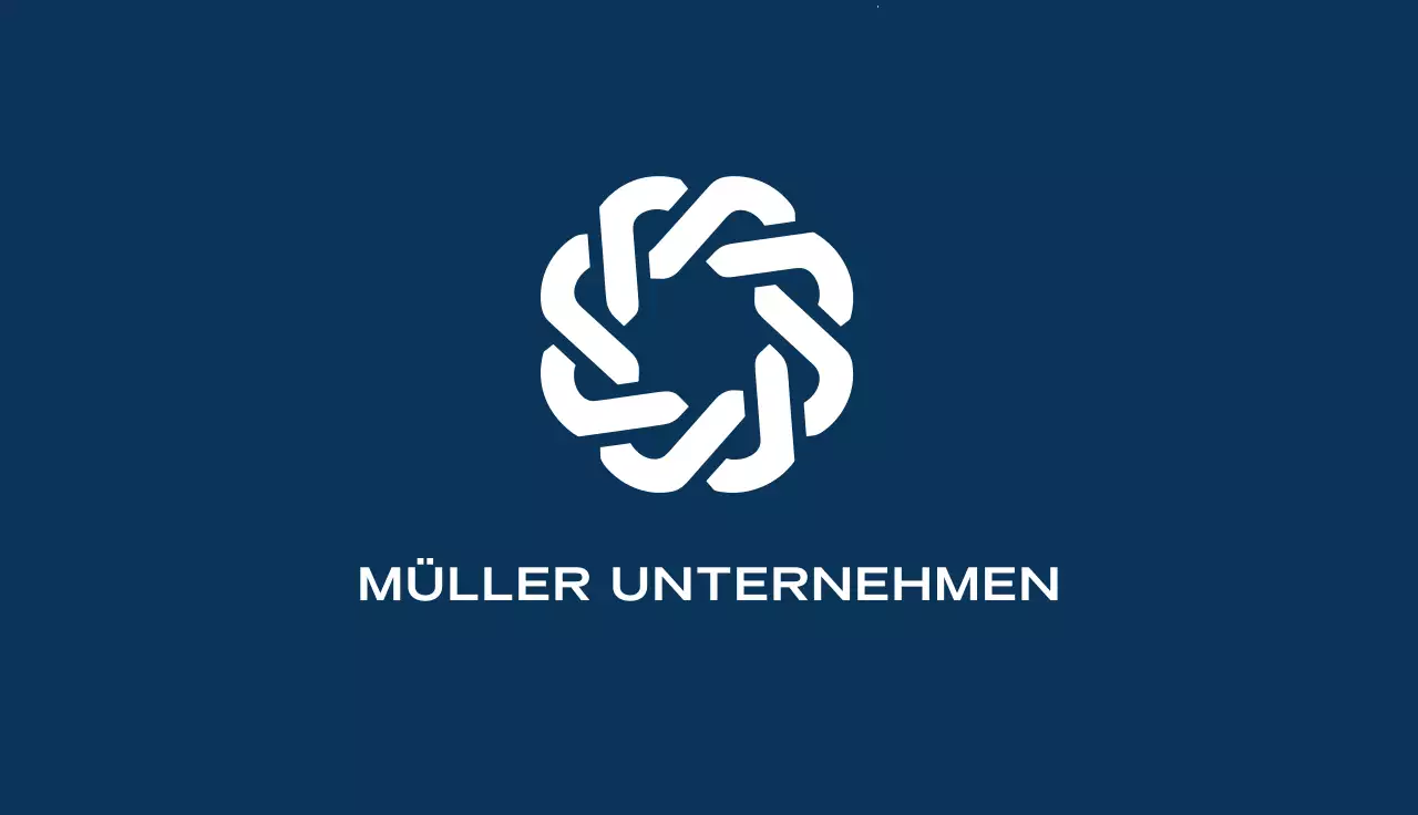 blaue moderne Visitenkarte