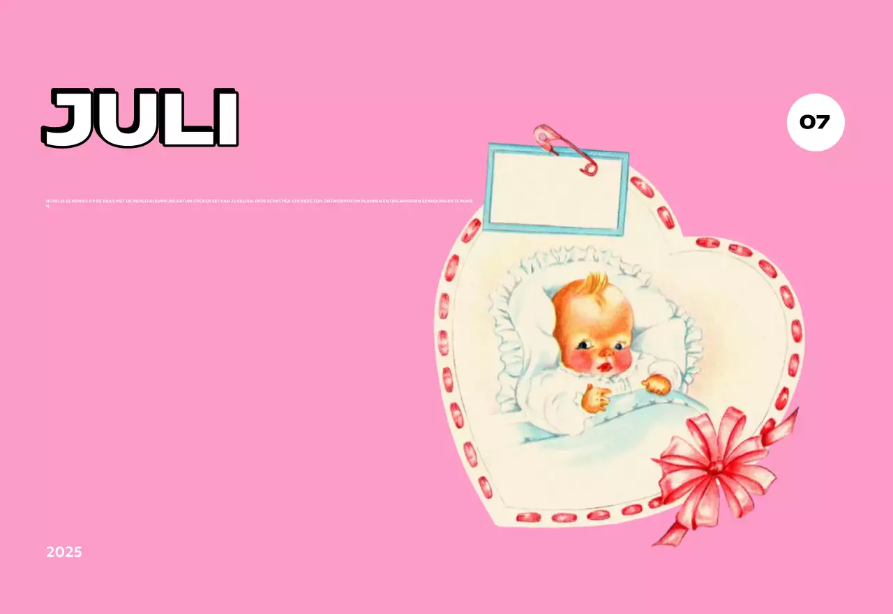 Kleurrijke kalenders met verschillende retro-illustraties