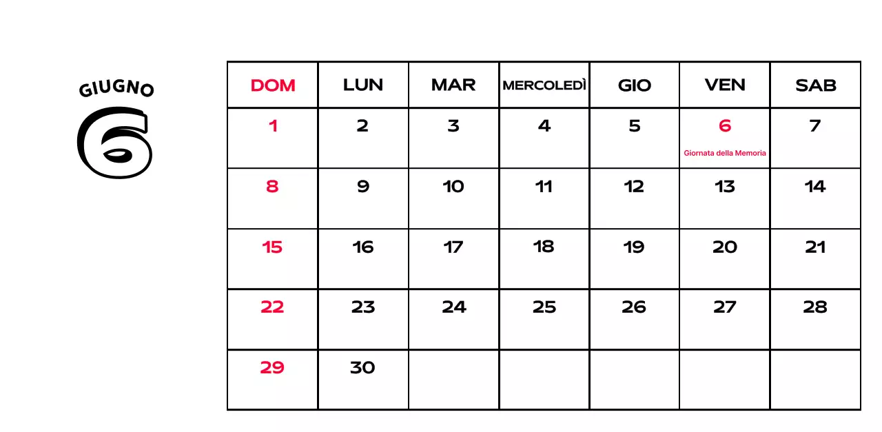 Calendari colorati con una varietà di illustrazioni retrò