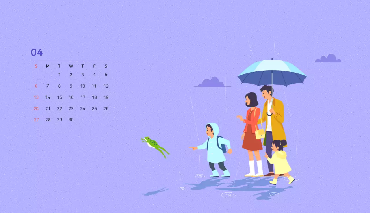 Illustration d'une famille multicolore